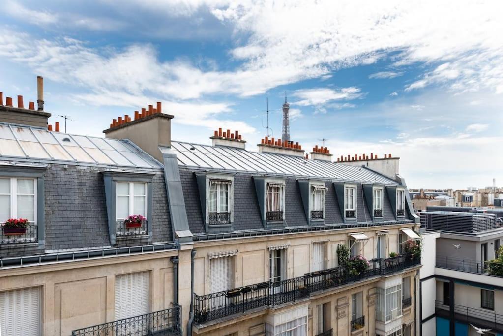 Appartement Vue Tour Eiffel Paris Exterior foto